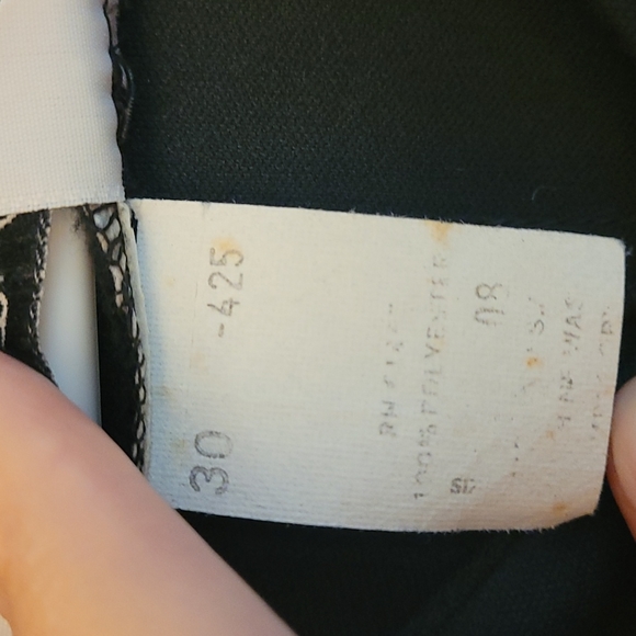 EUC Vintage 1960s Mod Chevron Neckline Anthony Richard's Dress - Picture 6 of 15